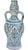 Delightful one-of-a-kind antique Moroccan vase and centerpiece, meticulously handcrafted and glazed in a playful sleek...