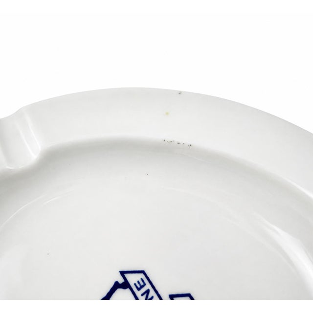 Mid-Century Modern Vintage Hotel Grande Bretagne Athenes Greece Ceramic Ashtray Catchall Dish For Sale - Image 3 of 8