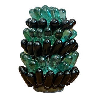 Vintage Italian Glass Pinecone Light Shade For Sale