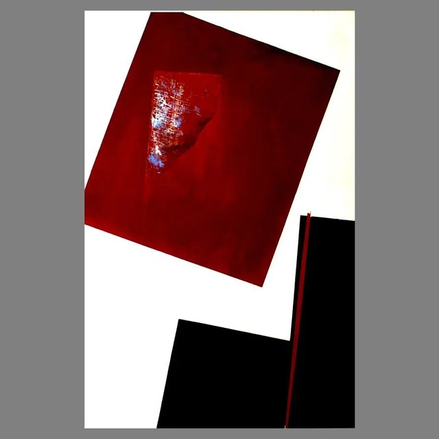 Angelo Rinaldi | "Abstract AR 1" | acrylic on hardboard | H.cm. 118x77 | year 2013 I have official proof of authenticity...