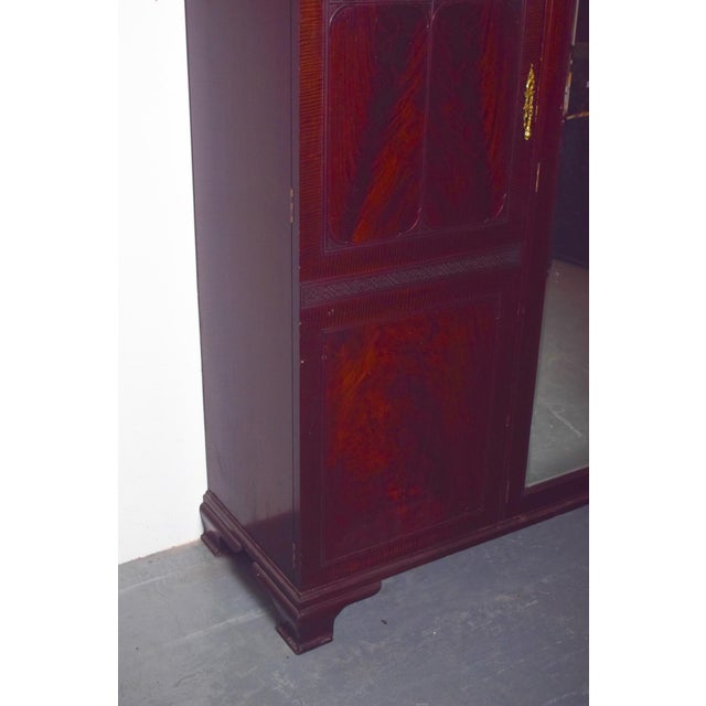 1910s English Mahogany Wardrobe with Mirror, 1910 For Sale - Image 5 of 10