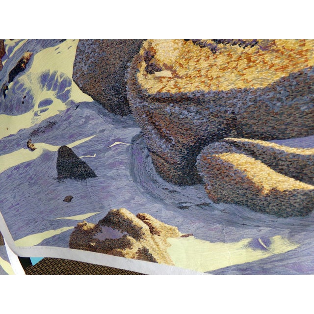 Gordon Mortensen "Rocks at Spanish Bay" Hand Signed LTD Ed Woodcut Artwork, For Sale - Image 4 of 7