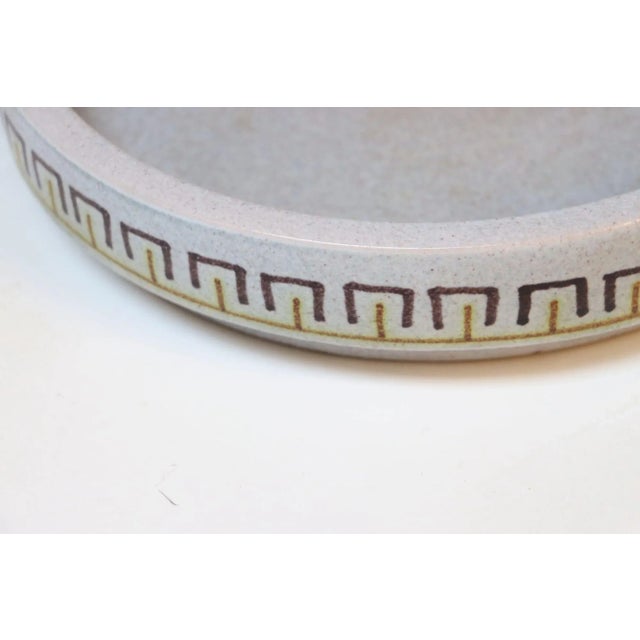 Mid-Century Italian Modern Pale Gray Ceramic Ashtray Catchall by Vallenti For Sale - Image 9 of 12