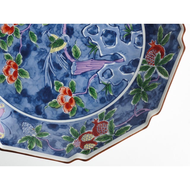 Kozangama Maebata Mino Ware Porcelain Charger, Japan, 1975-1985 For Sale - Image 6 of 15