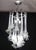 Murano Glass White Chandelier “Calle” by Venini, 1970 For Sale - Image 6 of 12