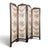 Metal Four-Panel Oak Screen Upholstered with Floral Tapestry, 1930s For Sale - Image 7 of 7