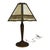Glass Bradley & Hubbard Arts & Crafts 6 Panel Slag Glass Table Lamp C1920 For Sale - Image 7 of 9