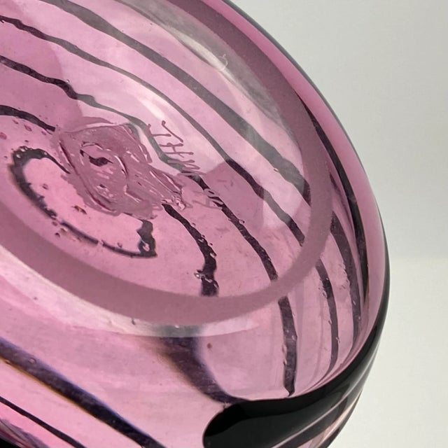 94 John Hamon Miller Glass Swirl Bud Vase For Sale - Image 10 of 13