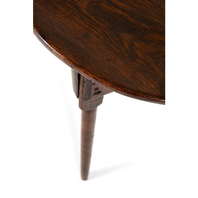 Brown Antique Cricket Table in Oak, 1700s For Sale - Image 8 of 13