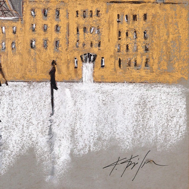 Pastel Study 3 - Original Serene Paris Eiffel Tower Cityscape Painting on Paper by Kathleen Keifer For Sale In Los Angeles - Image 6 of 6