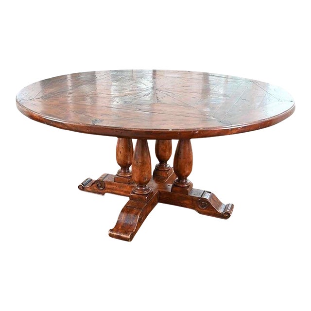 1980s Theodore Alexander "Castle Bromwich" Round Dining For Sale