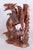 Brown Vintage Asian Statue in Lacquered Wood, 1930s For Sale - Image 8 of 12