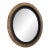 Vintage Magnussen “Presidential” Round Wall Mirror – Sculptural Wood & Mosaic Frame For Sale