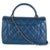 Chanel Navy Quilted Lambskin Medium Trendy Top Handle Bag For Sale - Image 4 of 8