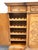 Vintage Antique Mediterranean Tuscan Style Alder Wood 77" Wine Storage Credenza Buffet W. Inlaid Features For Sale In Kansas City - Image 6 of 14