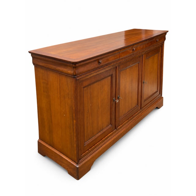 Louis Philippe Style Fruitwood Sideboard, 1960s For Sale - Image 6 of 12