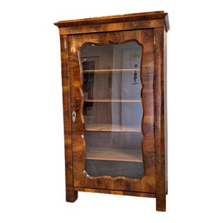 Antique Late Biedermeier Display Cabinet For Sale