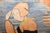 Grenfell Hooked Round silk Textile Mat rug no. 31746 For Sale - Image 4 of 4