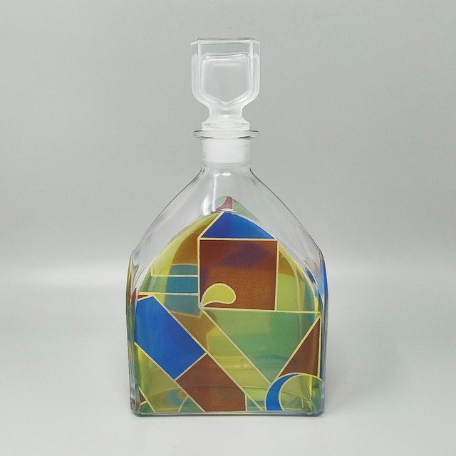 Glass Decanter by Luigi Bormioli, Italy, 1970s For Sale - Image 7 of 7