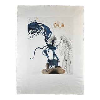 1960s Salvador Dali the Mythology Edipus & the Sphinx For Sale