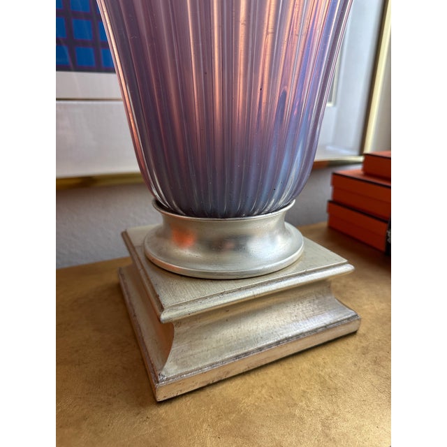 1980s Large Murano Glass Lamp by Marbro For Sale - Image 11 of 12