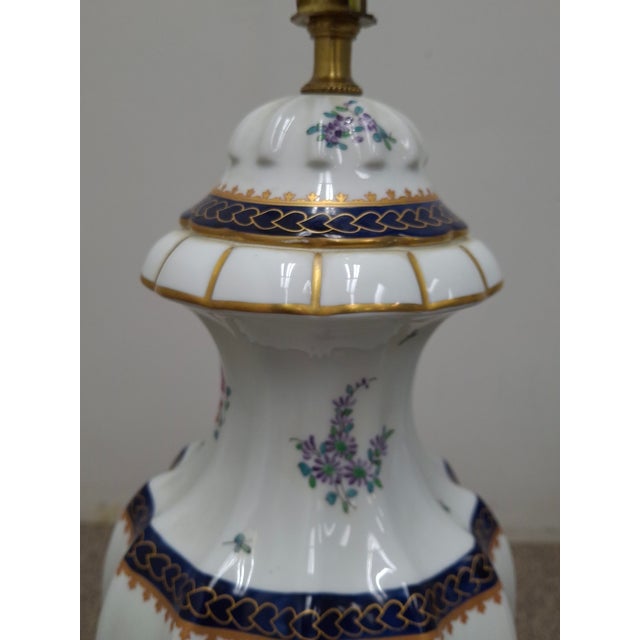 1970s Procelaine De Paris Bicentennial Painted Lamps - a Pair For Sale - Image 16 of 16