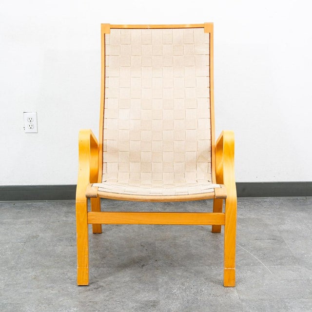 Mid Century Danish Modern Lounge Chair Set Armchair Cream Finn Ostergaard Pair For Sale - Image 12 of 12