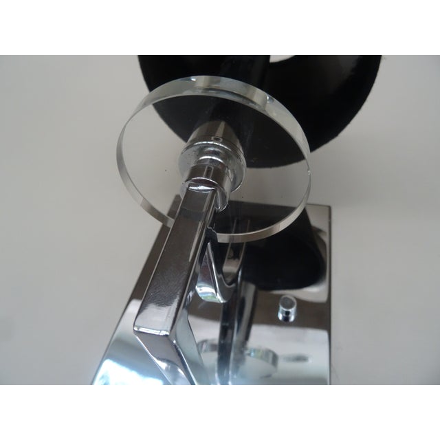 Early 21st Century Modern Chrome + Glass Wall Sconce For Sale - Image 5 of 7