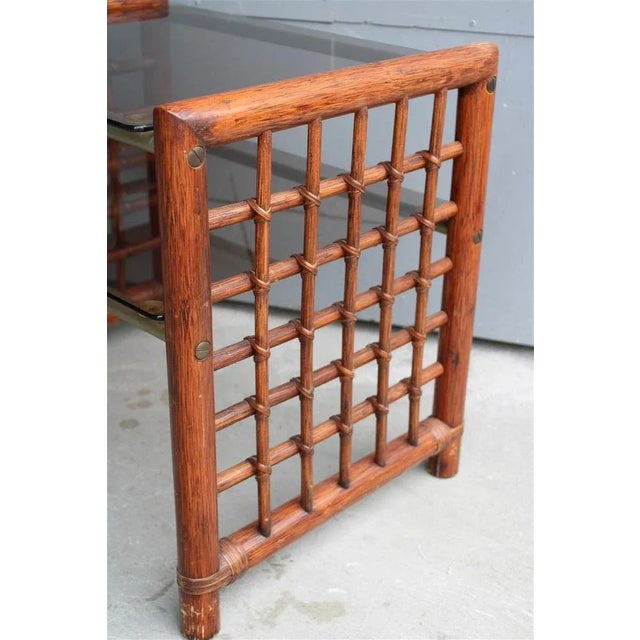 1970s Bamboo Bedside Table by Tobia & Afra Scarpa for B&b Italia, 1970s For Sale - Image 5 of 7