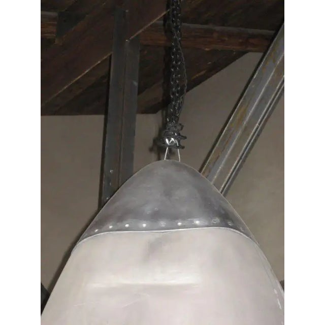 Pair of Vintage Airplane Nose Cone Lanterns, Belgium, C. 1965 For Sale - Image 4 of 6