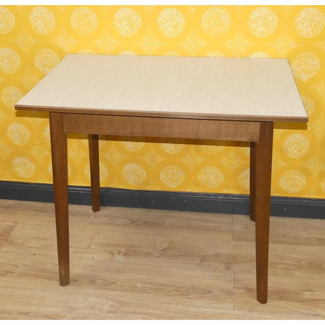 Wood Kitchen Table in Formica, 1950s For Sale - Image 7 of 9