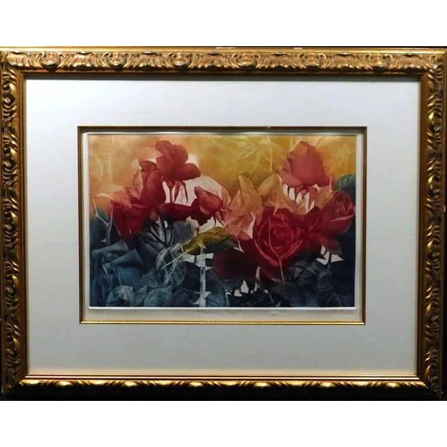 Vintage GH Rothe "Burning Rose" Hand Signed Original Mezzotint For Sale In Denver - Image 6 of 6