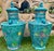 17th Century Rare Pair of Chinese Turquoise-Ground Fahua Ware Octagonal Lidded Vases, Ming For Sale - Image 5 of 18