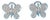 Tous Diamond 18k White Gold Butterfly Huggie Earrings, 2 Pieces For Sale