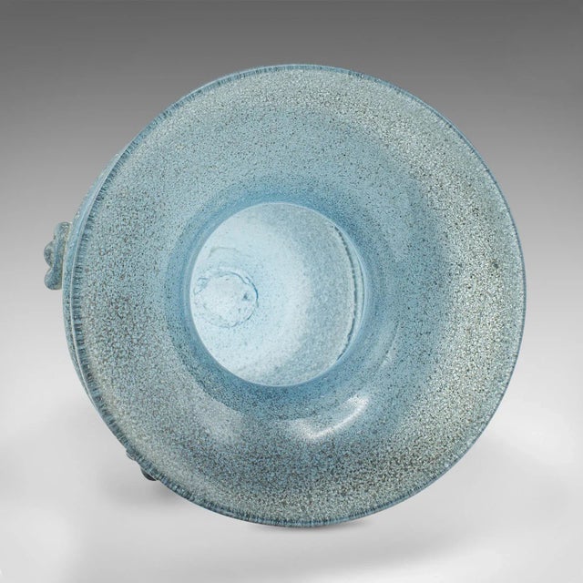 Glass 1970's Vintage Frosted Display Vase For Sale - Image 7 of 9