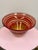 Amber Waterford Evolution Collection Striped Art Glass Bowl For Sale - Image 8 of 12