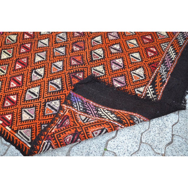 1960s Vintage Anatolian Handwoven Kilim Rug For Sale - Image 4 of 11