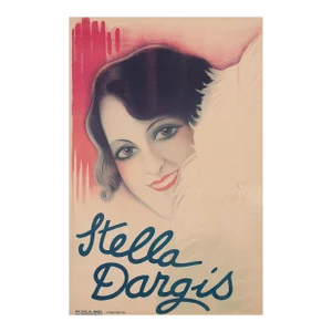 Large French Art Deco Movie Poster of Stella Dargis Poster by Dola