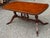 Federal Style Mahogany and Tooled Leather Top Lyre Base Coffee Table For Sale In Washington DC - Image 6 of 9