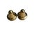 1950s Vintage Brass Salt & Pepper Shakers – Mid-Century Modern Minimalist Tableware (Set of 2) For Sale - Image 5 of 6