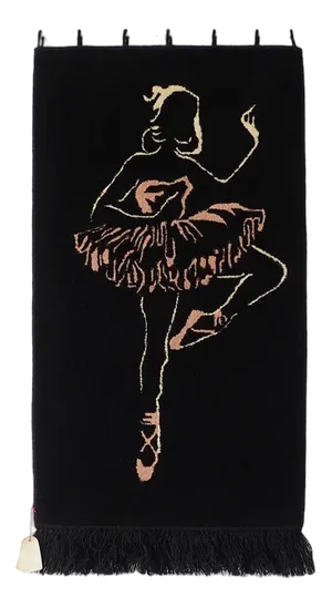 Mid-Century Wall Rug with Dancer, 1950s
