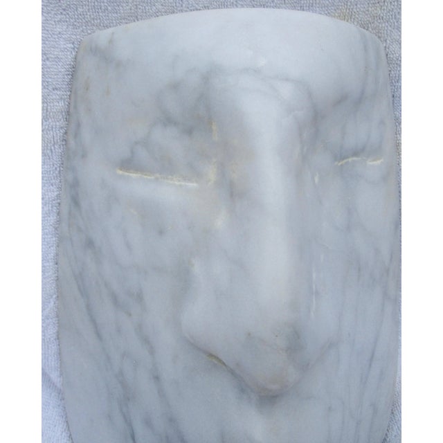 1960s Vintage Jacob Sandler Marble Head Sculpture For Sale - Image 4 of 10
