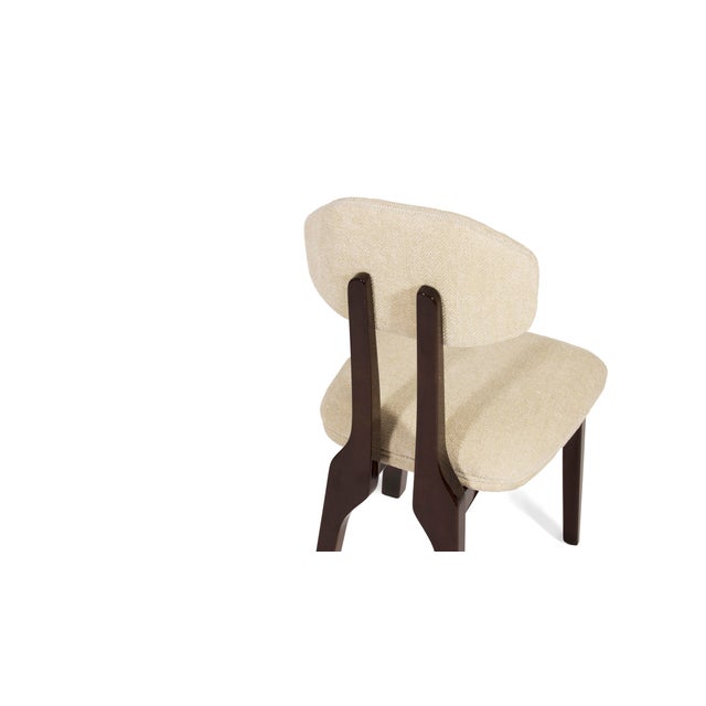 Silhouette Dining Chair in Chenille Fabric by InsidherLand For Sale - Image 6 of 12