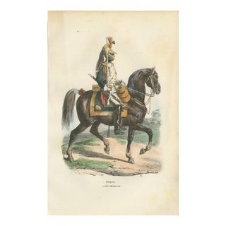 After Horace Vernet, Napoleon I Dragoon of the Imperial Guard on Horseback, 1843, Paper For Sale