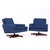 Fredrik Kayser Model 807 Mid Century Norwegian Swivel Lounge Chairs - Pair This lounge chair measures: 29.5 wide x 32 deep...