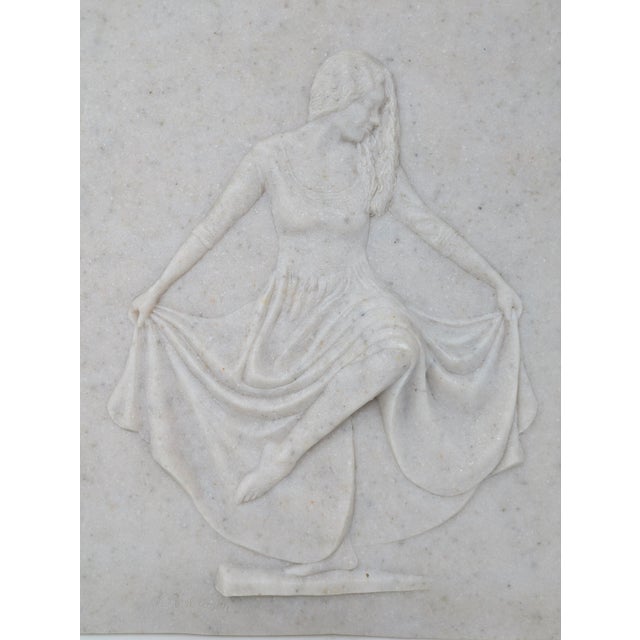 Classical Roman Vintage Artisan Cast-Stone Wall Plaques: The Three Graces For Sale - Image 3 of 13