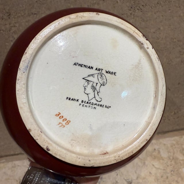 Antique Frank Beardmore & Co Art Pottery Vase Fenton For Sale - Image 11 of 11