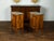 Italian Pair of Italian 1840s Walnut Tables with Variegated Marble Top and Single Door For Sale - Image 3 of 11