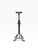 Metal Maitland Smith Baroque Style Wrought Iron & Bronze Floor Pricket Candlestick For Sale - Image 7 of 7