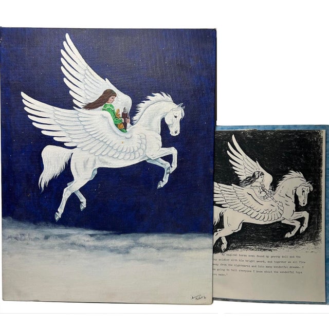 Textile Portfolio Acquisition: "The Toymaker’s Apprentice" Unpublished 1980s Dark Fantasy Manuscript & 19 Canvas Paintings - 21 Pieces For Sale - Image 7 of 16